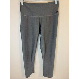Oakley Gray Cropped Leggings Small High Rise Athletic Workout Pants
